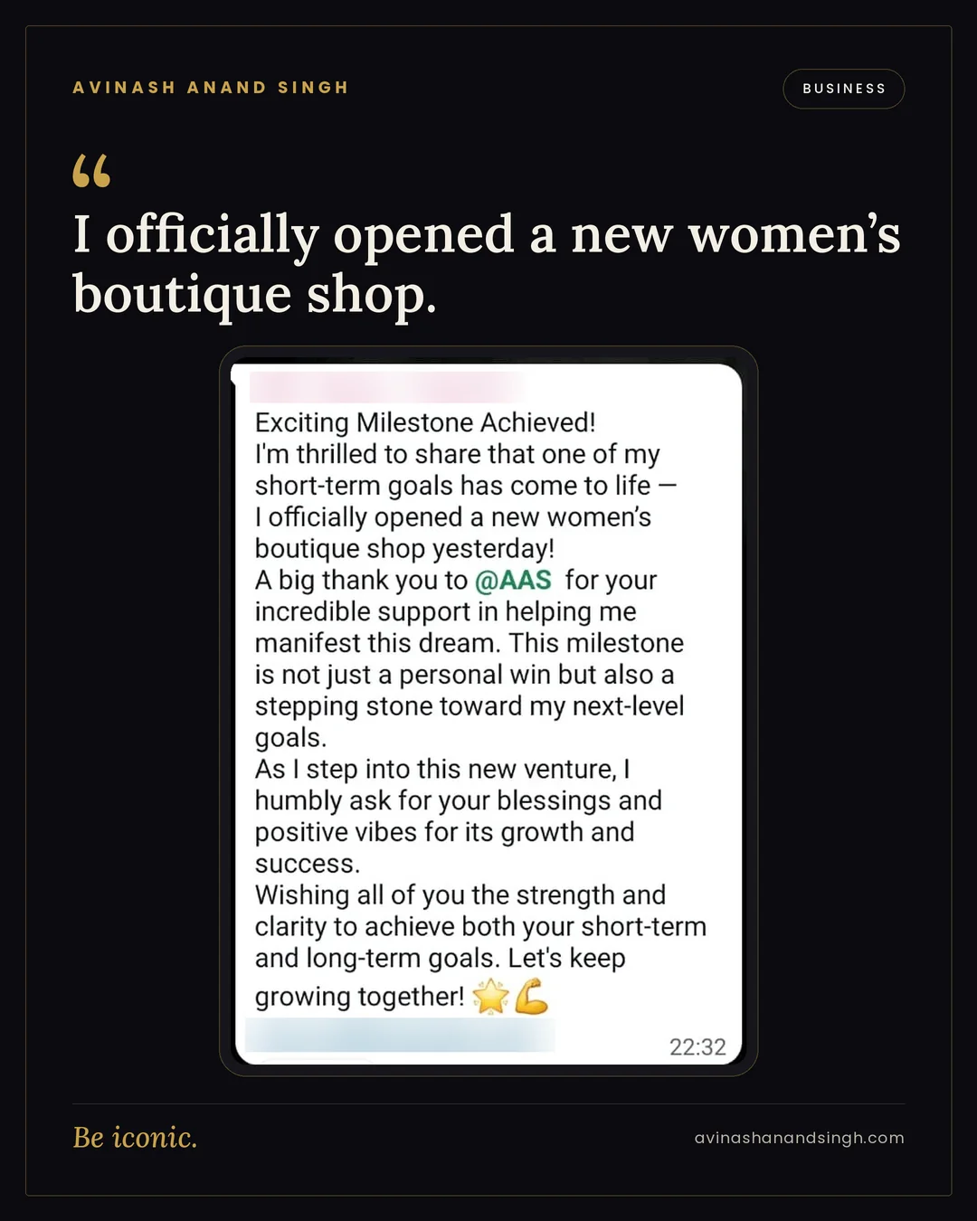 Business Growth testimonial